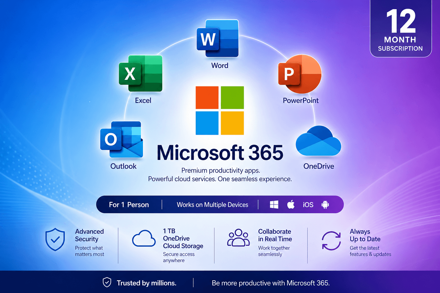 Microsoft 365 Account (1 Year)